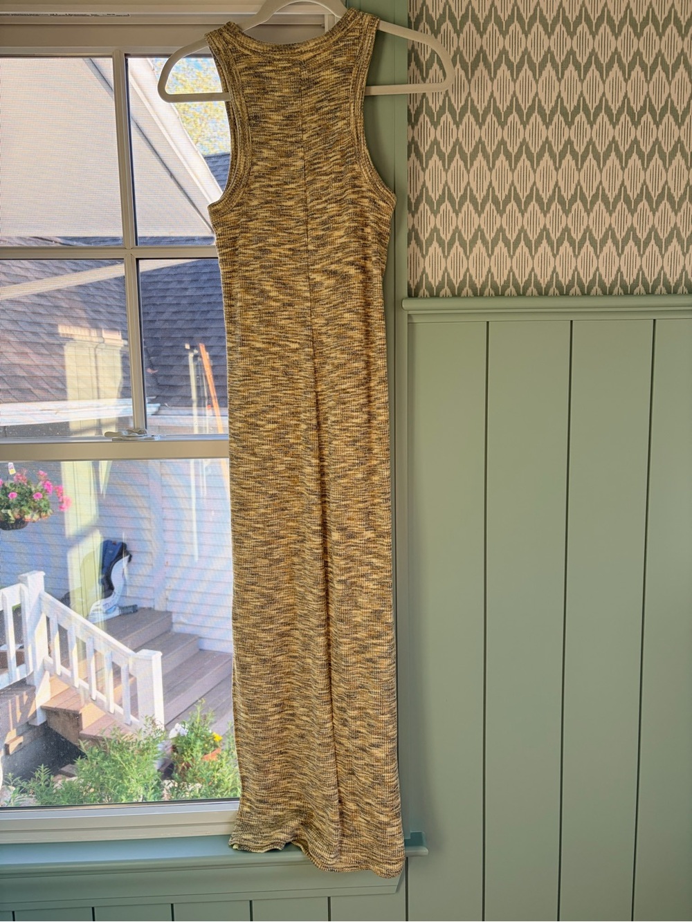 Old Navy Ribbed Maxi Dress Size Small Sleeveless Side Slit Dress - Picture 4 of 5